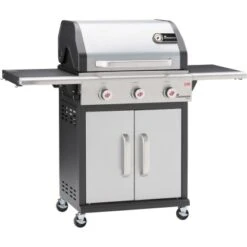 Landmann Gasgrill Triton PTS 3.0 Mit 3 Brennern Silber