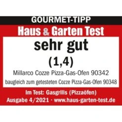 Cozze Gas Pizzaofen 13" Mit Pizzastein Schwarz-Grau -Landmann Verkäufe 08614903421 11025100 AI 03