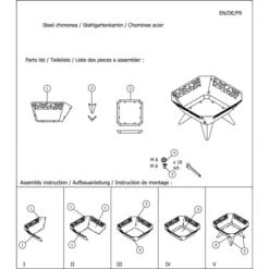 Dobar Design-Feuerschale Viereckig -Landmann Verkäufe 157987 4637 7