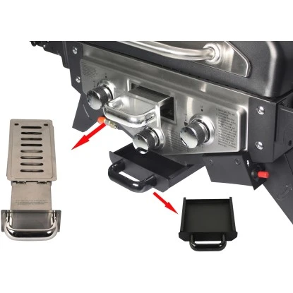 El Fuego Tischgasgrill Smoker Medison 2 Brenner Silber 9 El Fuego Tischgasgrill Smoker Medison 2 Brenner Silber – Bild 7