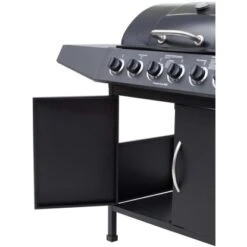 El Fuego Gasgrill Dayton 6-Brenner + Seitenbrenner Schwarz Ca. 133 X 97 X 54 Cm -Landmann Verkäufe 347 2240 DAYTON61SCHWARZ 5
