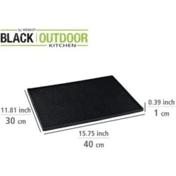 Wenko Abtropfmatte Maxi 40 Cm X 30 Cm Black Outdoor Kitchen Schwarz -Landmann Verkäufe 4008838357705 1068 03
