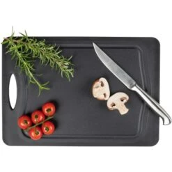 Wenko Schneidebrett Kombi Mit Griff Und Saftrille 33 Cm X 23 Cm Schwarz -Landmann Verkäufe 4008838371190 1068 11