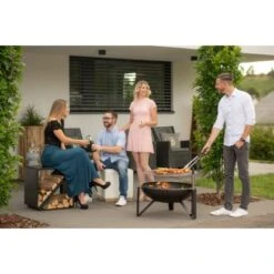 Westmann Premium Grill Feuerstelle Inkl. Grillrost Ø 70 Cm X 75 Cm Schwarz -Landmann Verkäufe 4260280773407 1741 AB 02