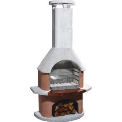 Landmann Verkäufe 15 Buschbeck Gartengrillkamin San Remo Weiß-Terrakotta