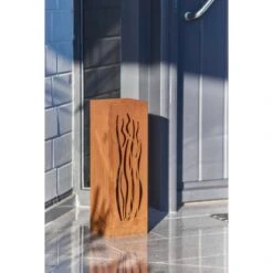 Gartenfreude FeuersäuleDesign Wellen Edelrost 16 X 16 X 50 Cm -Landmann Verkäufe 753063 4655 03