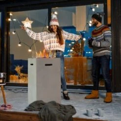 Amare Gas-Feuerstelle Für Den Außenbereich Quadratisch Grau -Landmann Verkäufe 765581 4655 03