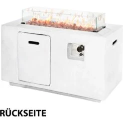 Amare Gas-Feuerstelle Für Den Außenbereich Weiß -Landmann Verkäufe 765591 4655 05