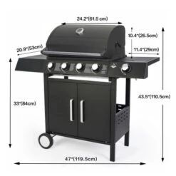 El Fuego Gasgrill San Angelo 4+1 Brenner Ca. 119,5 X 110,5 X 53 Cm -Landmann Verkäufe 8264111 2240 3