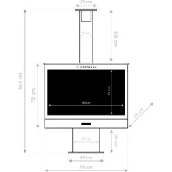 Westmann Grill Und Kaminofen Schwarz -Landmann Verkäufe 8346462 1741 WMLG868B 08