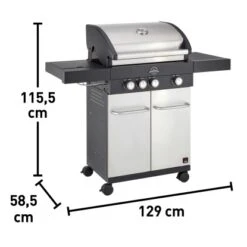 Jamestown 3-Brenner Gasgrill Maddox 14 Jamestown 3-Brenner Gasgrill Maddox -Landmann Verkäufe 8460230 VM01 221220