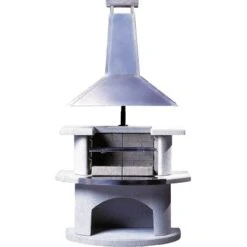 Landmann Verkäufe 9 Buschbeck Grillkamin Venedig Weiß Mit Edelstahlhaube