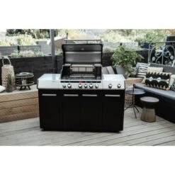 Enders Gasgrill Uniq Pro 3 IK Kitchen Cruster 120 Cm X 147 Cm Schwarz-Edelstahl -Landmann Verkäufe IK Kitchen AMBIENTE AB 02