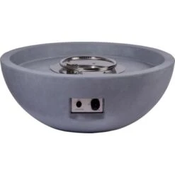 Dobar Outdoor-Feuerschale Mit Gasflamme Lunar Ø 90 Cm Grau -Landmann Verkäufe lavaofengasfeuerstelle 03