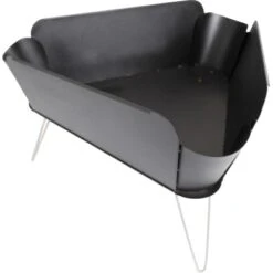 VASNER Merive M1 Feuerschale Niedrig Abgerundet Schwarz