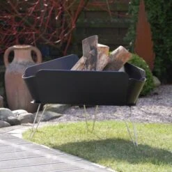 VASNER Merive M1 Feuerschale Niedrig Abgerundet Schwarz -Landmann Verkäufe sign garten terrasse mood2 1